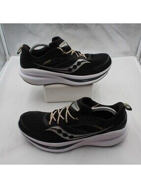 Saucony Omni 22 Men Size 10.5 Stability Running Shoes Cushioned Sneakers Black